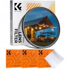 K&F Concept 52mm 4-Punkt-Feinlinien-Sterneffektfilter, Cine & Dreamlike Spezialfilter, 18-lagig beschichtetes optisches Glas mit 3 Staubsaugertüchern – Nano-Klear-Serie