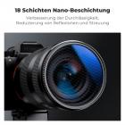 K&F Concept 52mm 4-Punkt-Feinlinien-Sterneffektfilter, Cine & Dreamlike Spezialfilter, 18-lagig beschichtetes optisches Glas mit 3 Staubsaugertüchern – Nano-Klear-Serie