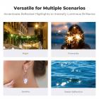 55 mm 6-punkts finlinjet stjerneeffektfilter, Cine & Dreamlike spesialfilter, 18-lags belagt optisk glass med 3 støvsugerkluter – Nano-Klear-serien