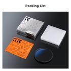 55 mm 6-punkts finlinjet stjerneeffektfilter, Cine & Dreamlike spesialfilter, 18-lags belagt optisk glass med 3 støvsugerkluter – Nano-Klear-serien