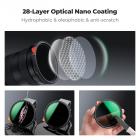 72mm ND2-400 Variabile Filtro a Bassissima Riflettività，Filtri Densità Neutra ND2-400(1-9 Stops）in Vetro Ottico con 28 Strati Nano Rivestimento - Serie Nano-Xcel 