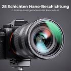 28 Nanobeschichtungen auf der Oberfläche des MCUV Filters Nano-Xcel Serie