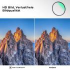 mit K&F Concept MCUV Filter Nano-Xcel Serie vs ohne Filter