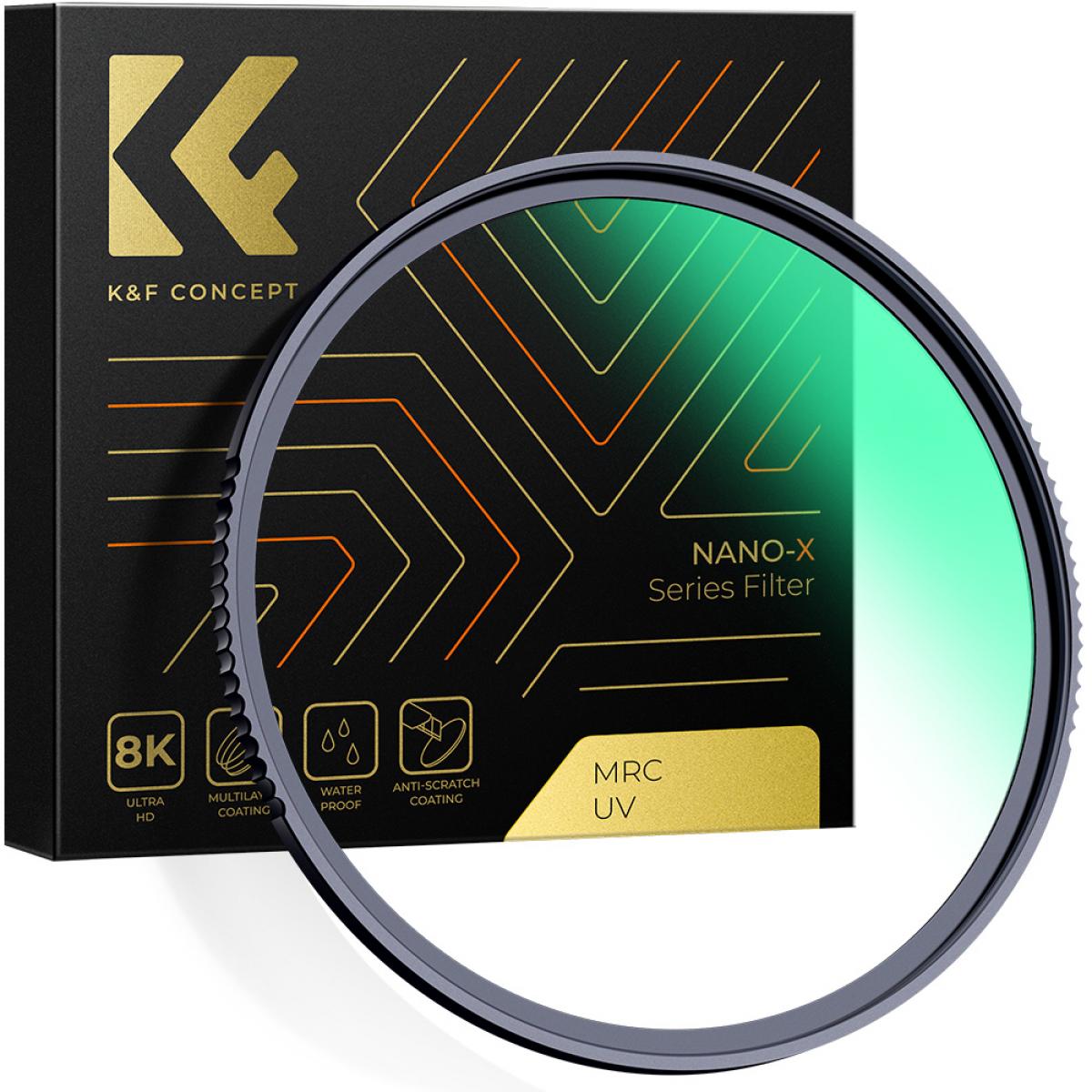 XU05 82mm UV Filter 28-Layer Multi Coated Nanotech Coatings - K&F