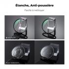Filtre MCUV 58mm Filtre anti-UV de Protection avec Bouchon et Chiffon de Nettoyage, 28 Couches de Nano-revêtement - Série Nano-Xcel