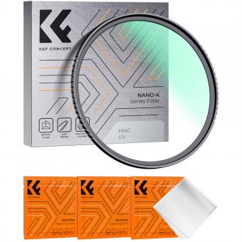 K&F Concept UV-Filter 58mm Slim MC UV Schutzfilter K-Serie 