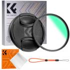 49mm UV Filter mit Objektivdeckel und Reinigungstuch Slim MC UV Schutzfilter Nano-Klear