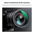 Filtre de protection d'objectif MCUV 40,5 mm avec capuchon d'objectif en verre optique ultra fin 18 revêtements multicouches Filtre UV pour objectif d'appareil photo Série Nano-Klear