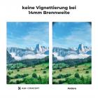 keine Vignettierung bei 14mm Brennweite