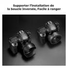 Pare-soleil à baïonnette K&F Concept Canon ES68 II avec un chiffon de nettoyage pour aspirateur *1 pour objectifs Canon EF 50 mm f/ 1,8 STM