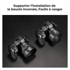 Pare-soleil à baïonnette K&F Concept Canon ES65B, avec un chiffon de nettoyage pour aspirateur *1, pour objectif RF 50 mm F1.8STM