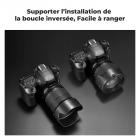 Pare-soleil à baïonnette K&F Concept Canon EW73D, avec un chiffon de nettoyage pour aspirateur *1, pour objectifs RF 24-105 mm F4-7,1 is STM, EF-S 18-135 mm f/3,5-5,6 IS USM