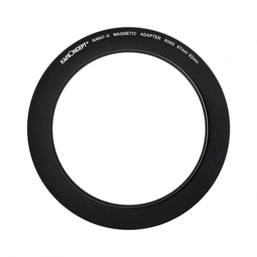 Anel adaptador de filtro de lente magnética de 67 mm a 82 mm