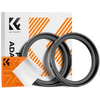 39-43mm Step-Up Filter-Adapterring (2 Stück)  , Objektiv-Adapterring für Filter aus Luftfahrt-Aluminium-Legierung mit einem Reinigungstuch