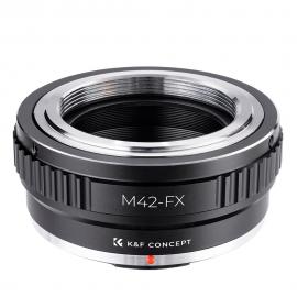 M42 42mm Screw to Fuji Fujifilm FX XPro1 X-Pro1 Lens Mount Adapter Ring K&F Concept Lens Adapter