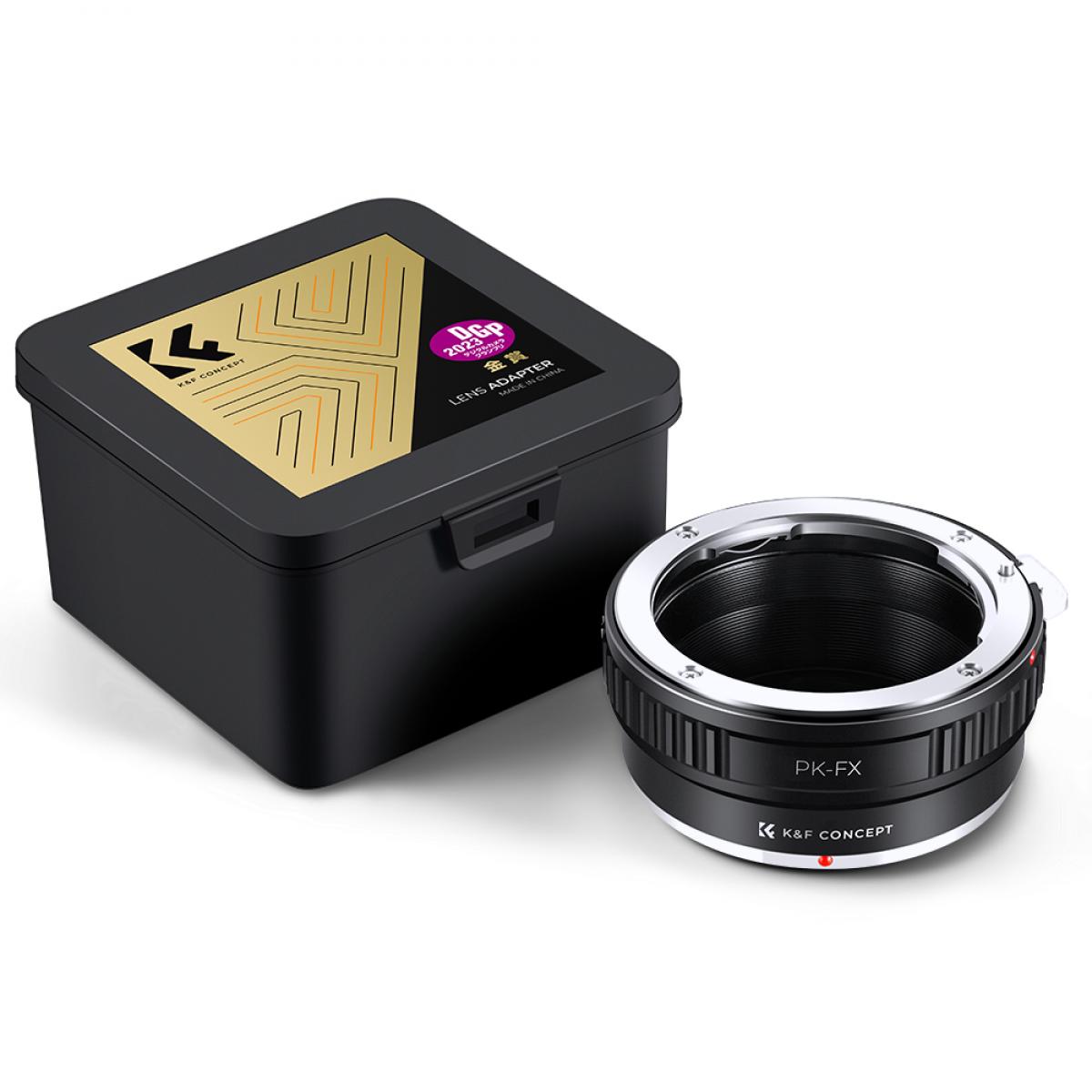 K&F Concept  Adapter für Pentax K Objektiv auf Fuji X Mount Kamera