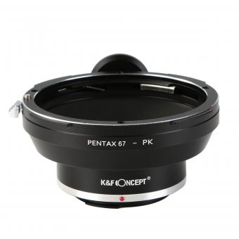 Lentes Pentax 67 a adaptador de montura de cámara Pentax K con montura de trípode