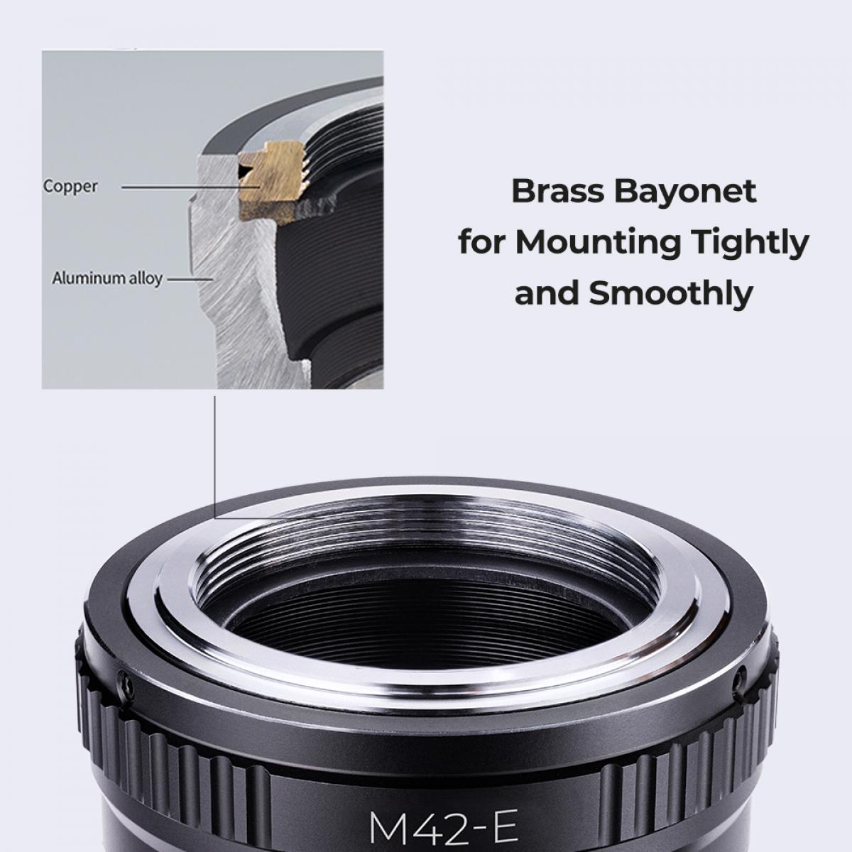Lens Mount Adapter M42 to Sony E NEX Mount Camera 