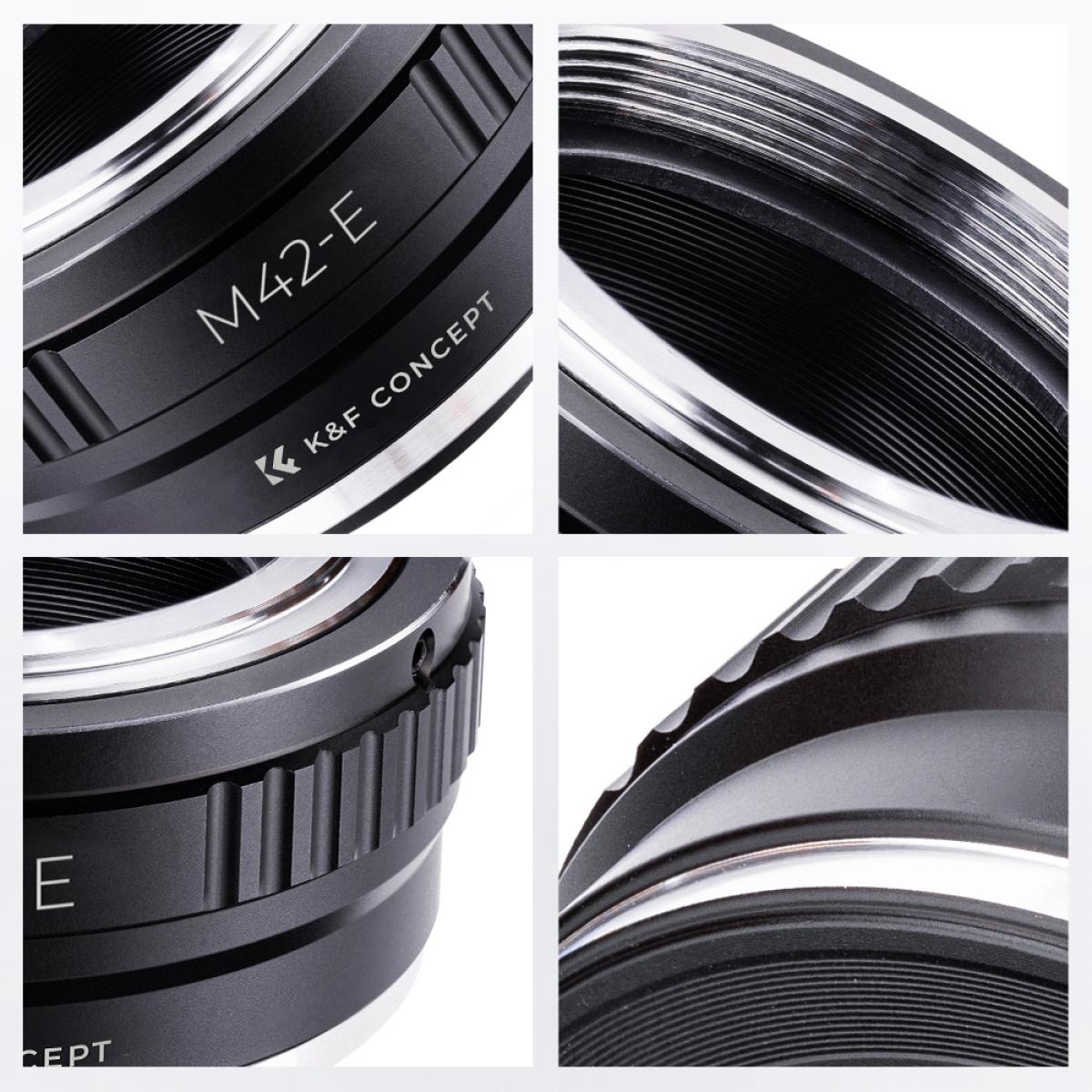 M42-NEX 1 Lens Adapter Handmatige Focus Compatibele M42 Lenzen voor Sony E Camera Lichaam