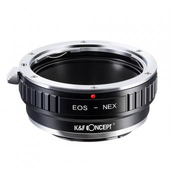 EOS to NEX Lens Mount Adapter, Compatible with Canon EOS EF EF-S Mount Lens and Compatible with Sony Alpha E Mount Cameras 