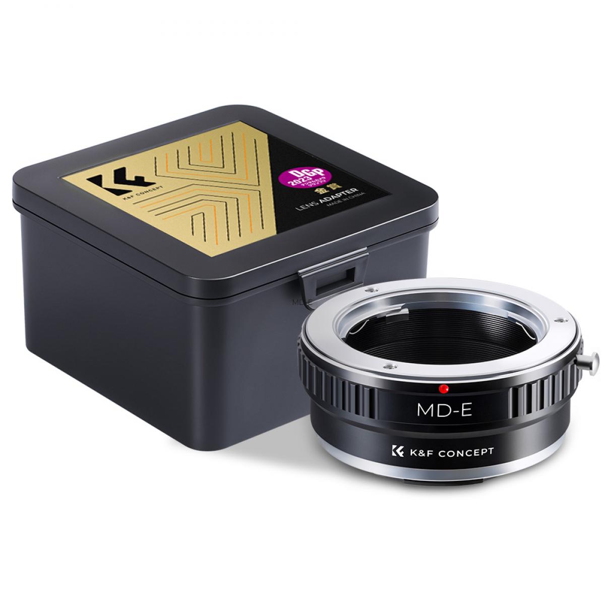 K&F Concept  Adapter für Minolta MD/MC Objektiv auf Sony NEX/Alpha E-Mount Kamera