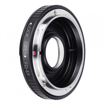 Lentes Canon FD a lente Canon EOS EF Adaptador de montura con vidrio óptico K&F Concept M13131