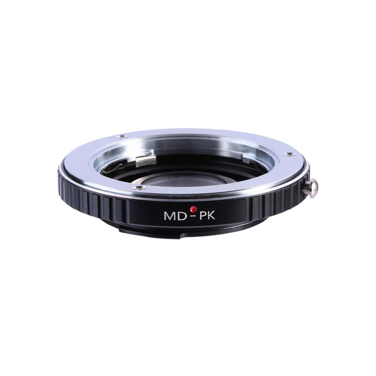 Minolta MD Lenses to Pentax K Camera Mount Adapter with Optic Glass