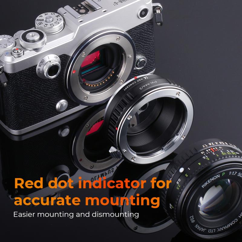 Attaching the Pentax mount to the lens