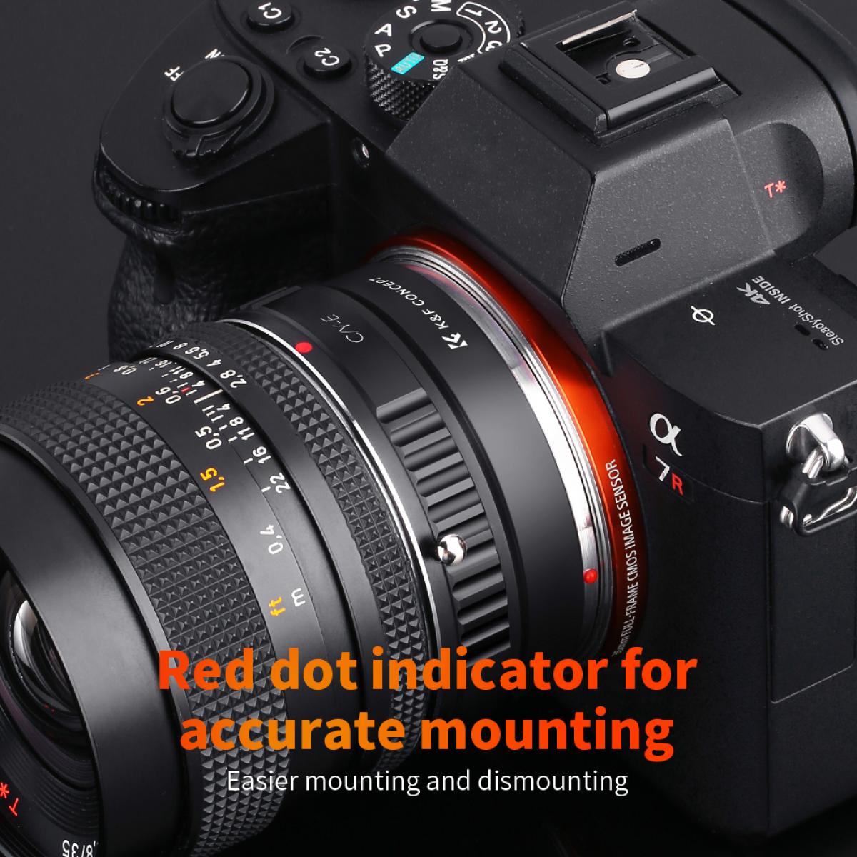 Adapter Per Obiettivi Contarex (CRX) Su Fotocamera Leica M