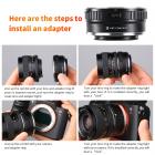 Adattatore per Obiettivi Contax Yashica a Fotocamere Sony E Mount