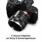 K&F Concept C-NEX Objektivadapter, für die Montage des C-Mount Objektivs an der Sony Alpha Nex E-Mount C-NEX Kamera