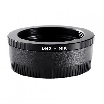 K&F Concept Adapter für M42 Objektiv auf Nikon F Kamera mit Optisches Glas