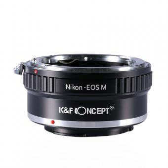 Adaptador de montura de lentes Nikon F a Canon EOS M Adaptador de lente K&F Concept M11141