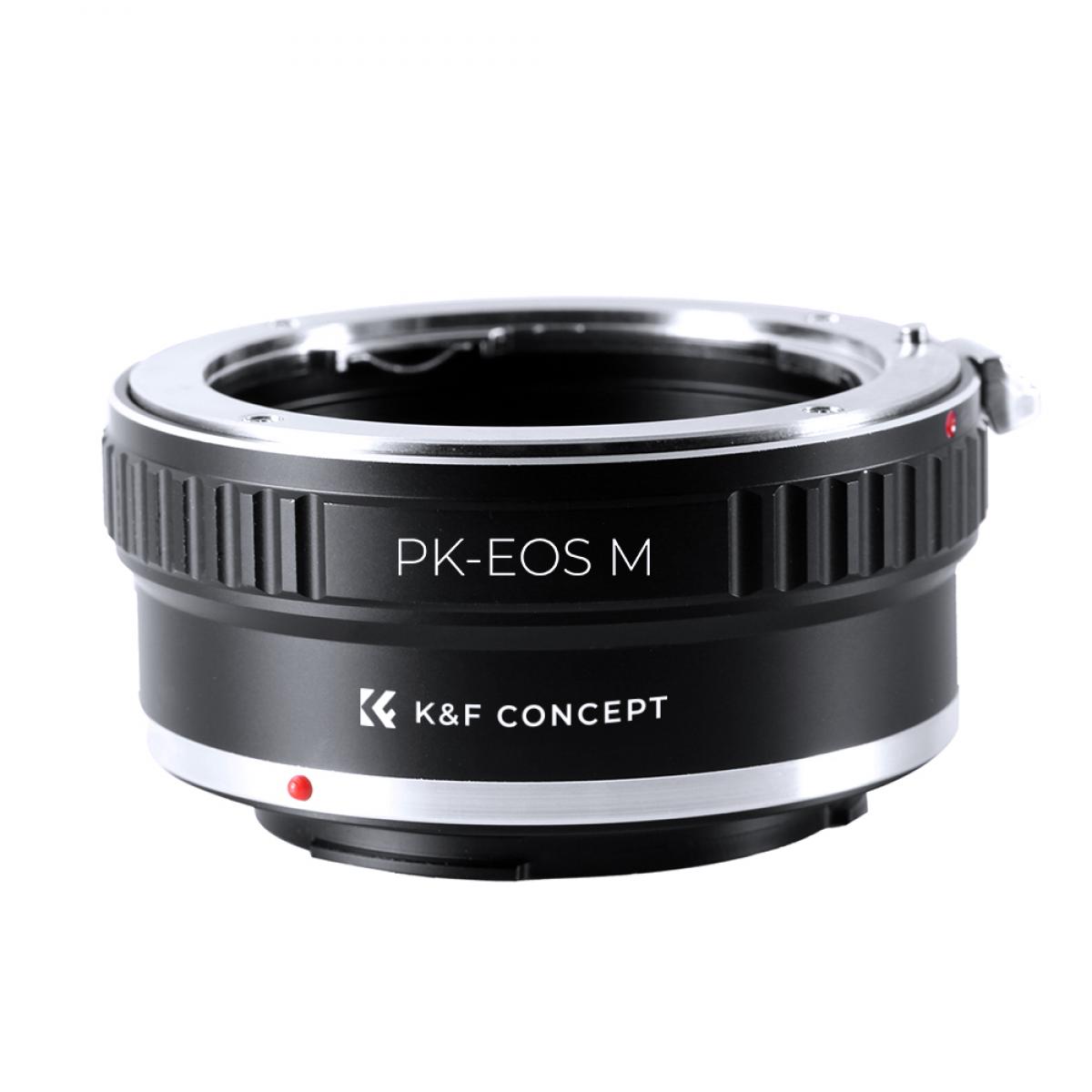 K&F Concept PK-EOS M Bague d'Adaptation pour Objectif Pentax K vers Canon EOS M Monture Appareil Photo