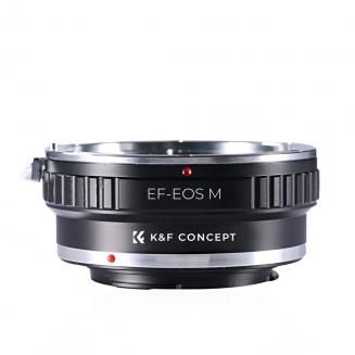 K&F Concept Lens Mount Adapter Compatible with Canon EOS EF Mount Lens to Canon EOS M EF-M Mount Mirrorless Camera Adapter