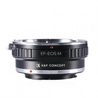 K&F Concept Lens Mount Adapter Compatible with Canon EOS EF Mount Lens to Canon EOS M EF-M Mount Mirrorless Camera Adapter 