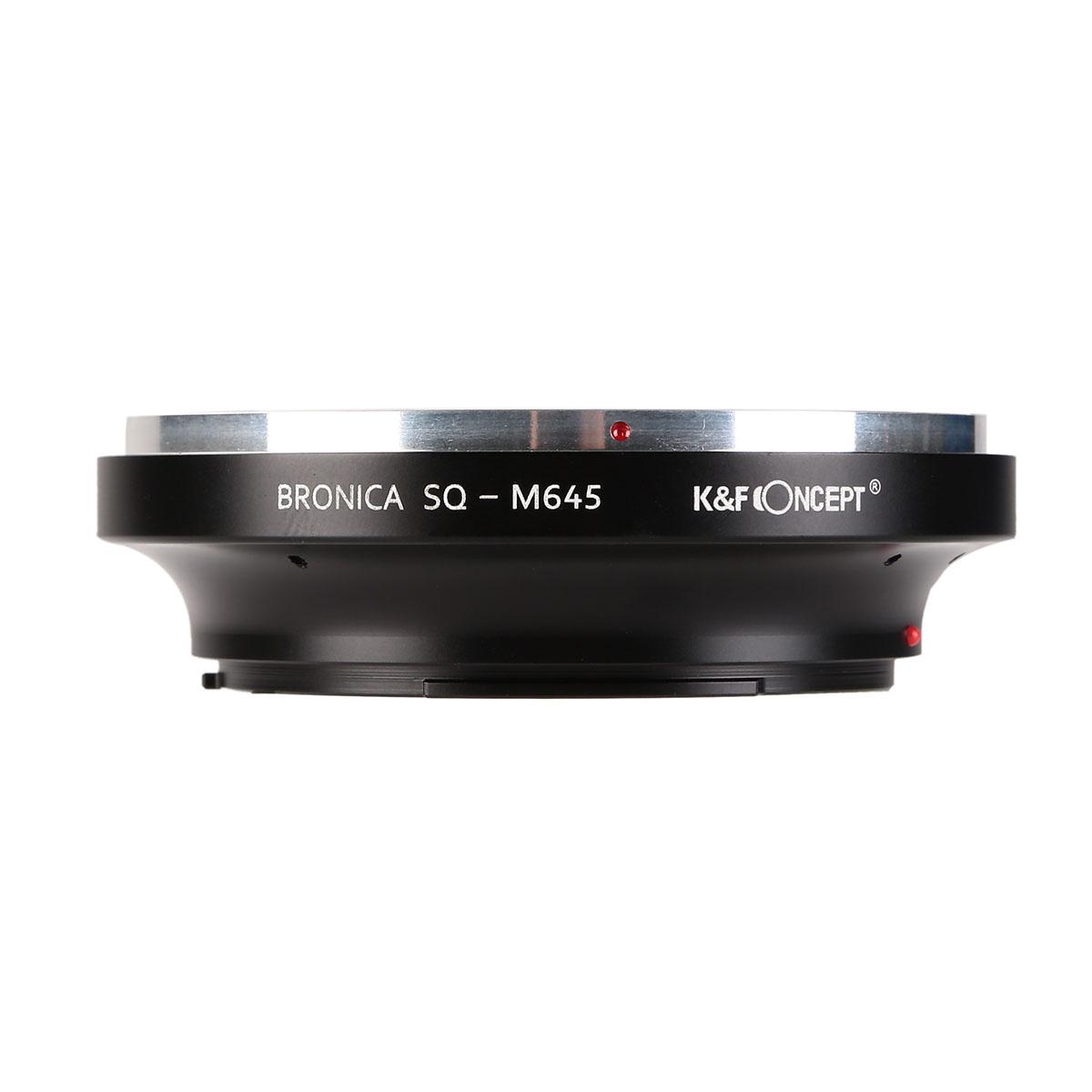 Bronica SQ Lens - Mamiya 645 Montajlı Kamera Gövdesi K&F Konsept Lens Montaj Adaptörü