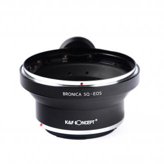 K&F Concept Adapter für Bronica SQ Objektiv auf Canon EF Mount Kamera mit Halterung