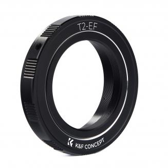 K&F Concept Adapter für T2 Objektiv auf Canon EF Mount Kamera