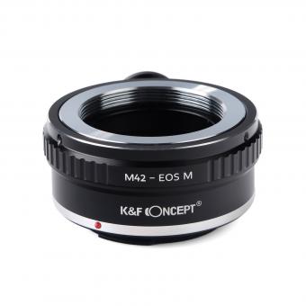 K&F Concept Adapter für M42 Objektiv auf Canon EOS M Mount Kamera mit halterung