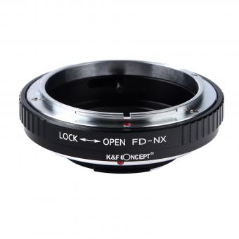 Lentes Canon FD a Samsung NX Adaptador de montura de lente K&F Concept M13251 Adaptador de lente