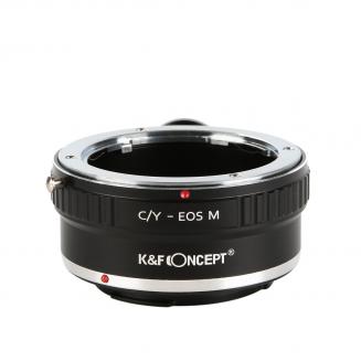 K&F Concept Adapter für Contax Yashica Objektiv auf Canon EOS M Mount Kamera mit Halterung