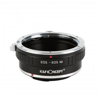 K&F Concept Adapter für Canon EF Objektiv auf Canon EOS M Mount Kamera mit Halterung
