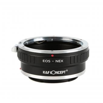 K&F Concept Adapter für Canon EF Objektiv auf Sony E Mount Kamera mit Halterung