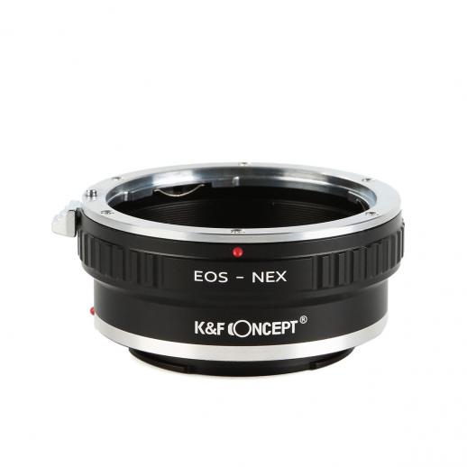 Canon EF Objektiv på Sony E Mount Kamera Adapter med stativfäste