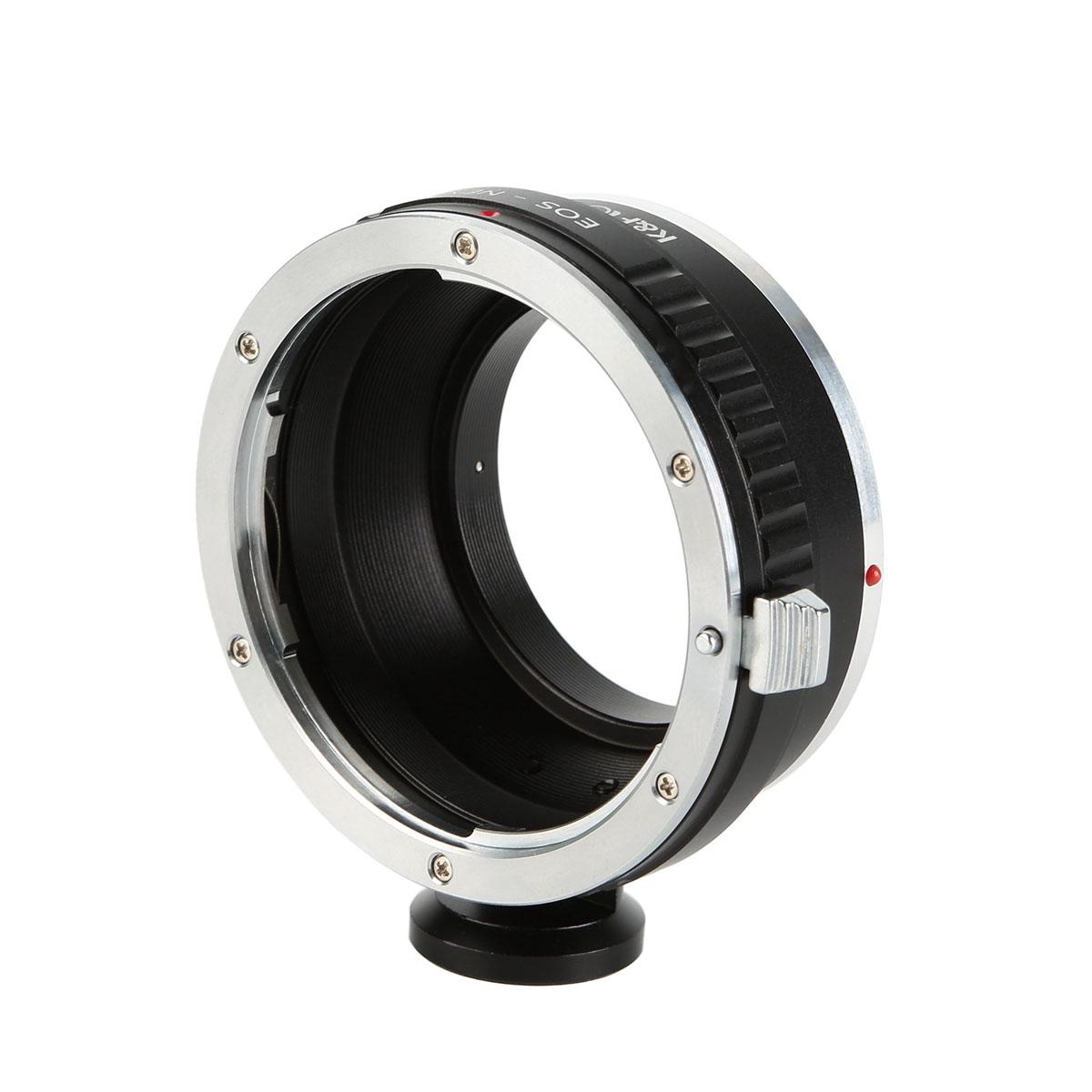 K&F Concept Adapter für Canon EF Objektiv auf Sony E Mount Kamera mit Halterung