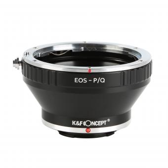 K&F Concept Adapter für Canon EF Objektiv auf Pentax Q Mount Kamera mit Halterung