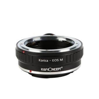 K&F Concept Adapter für Konica AR Objektiv auf Canon EOS M Mount Kamera mit Halterung