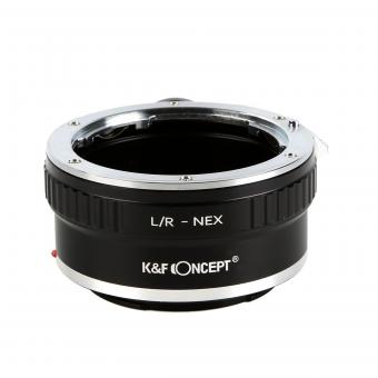 K&F Concept Adapter für Leica R Objektiv auf Sony E Mount Kamera mit Halterung