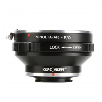 Lentes Minolta A / Sony A a adaptador de montura de lente Pentax Q Adaptador de lente K&F Concept M22161